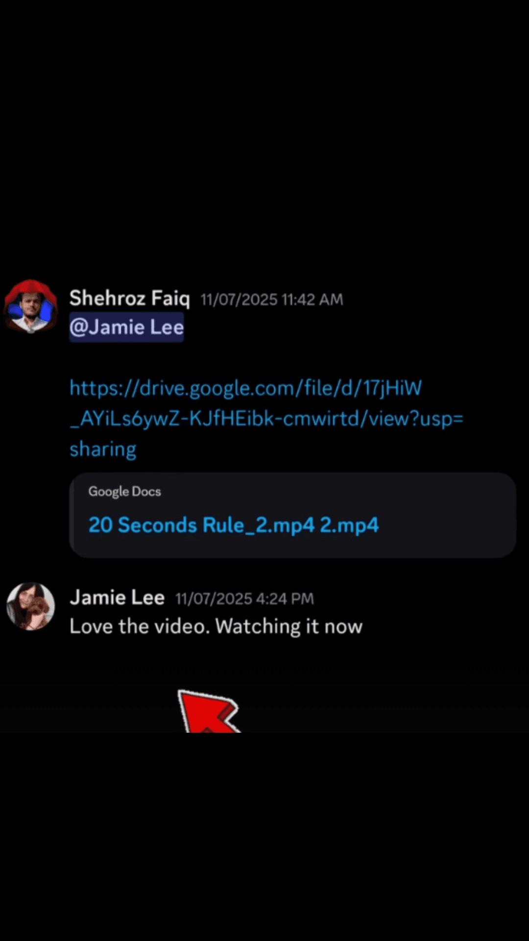 Jamie Lee's Discord review: Love the video. Watching it now.